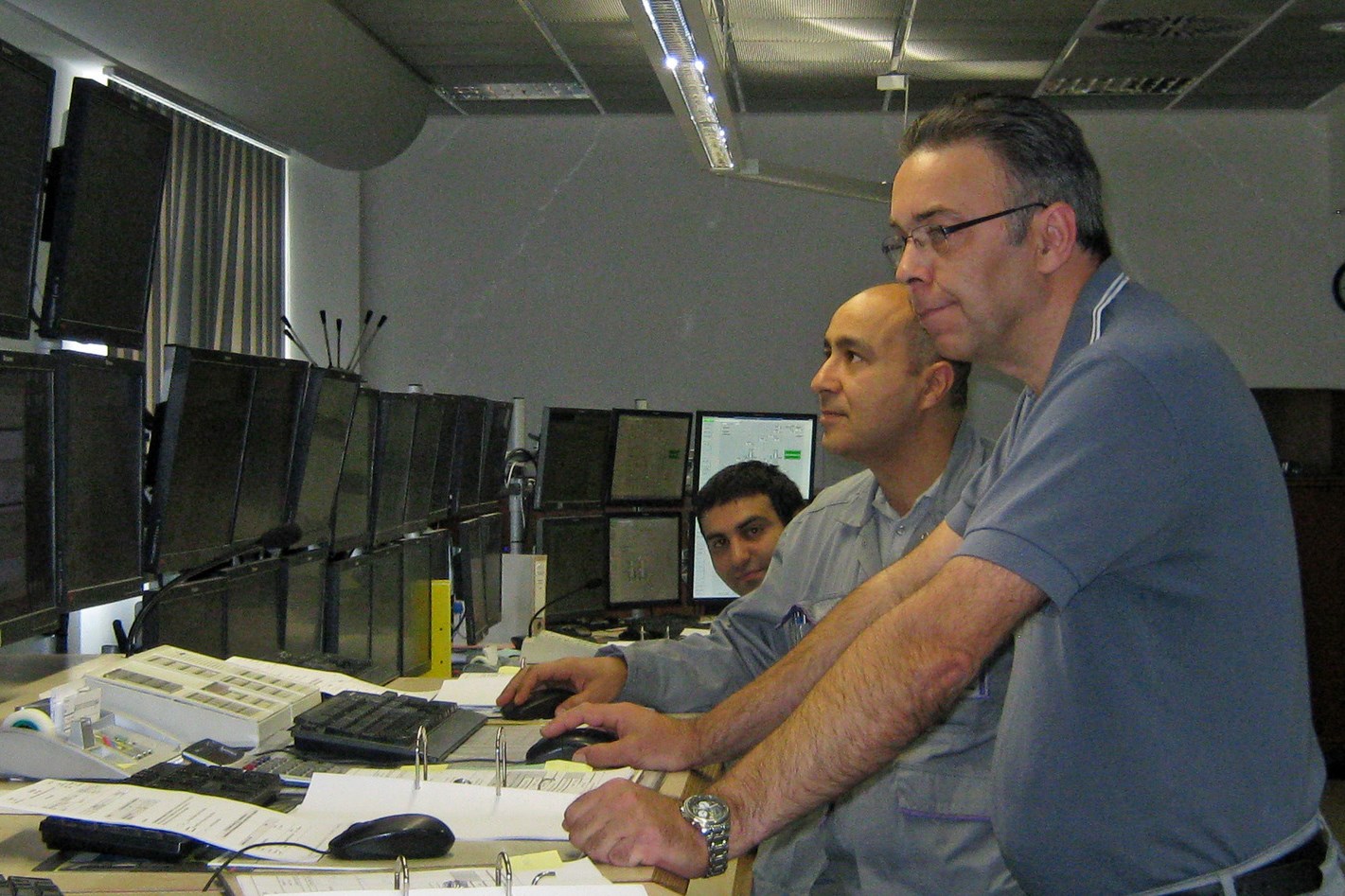 萨尔蒂戈在多马根的CAE设备控制室。